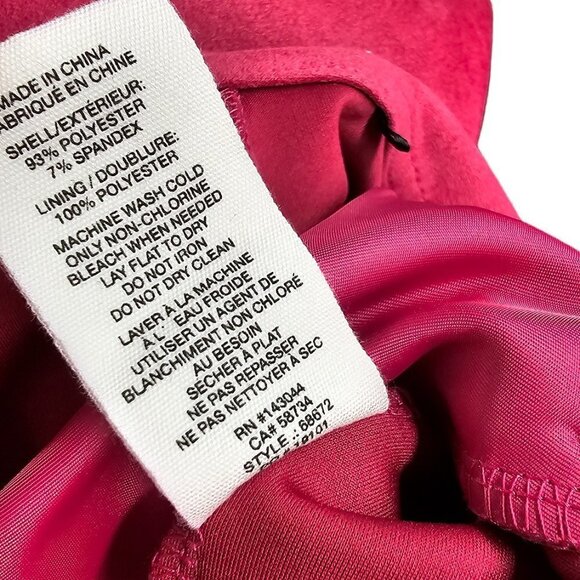 Anthropologie Avec Les Filles Womens Pink Faux Suede Wide Leg Crop Pants Size  L - Picture 8 of 8